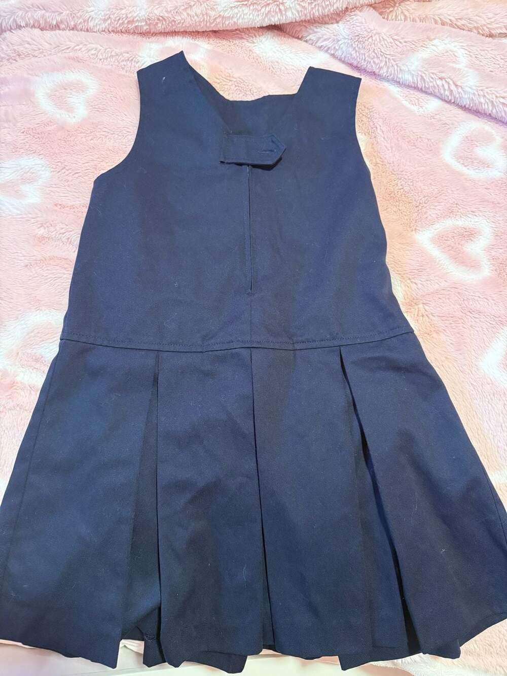 Universal School Uniform Girls Navy Blue Pleated Jumper Size 7